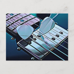 Cool geschenk voor gitarist briefkaart