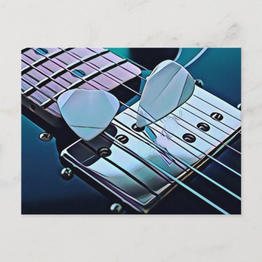 Cool geschenk voor gitarist briefkaart (Voorkant)