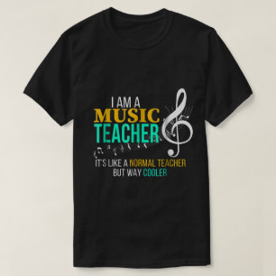 Cool Geschenk voor Muziekleraar Grappige Quote v T-shirt