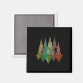 Cool gestileerde geometrische discgolf magneet (Voorkant / Achterkant)