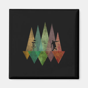 Cool gestileerde geometrische discgolf magneet