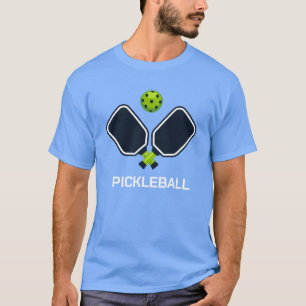 Cool Gestileerde Pickleball met Paddles en Ball Pi T-shirt