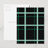 Cool gestreept patroon briefkaart (Voorkant / Achterkant)