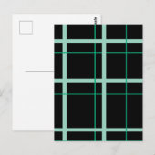 Cool gestreept patroon briefkaart (Voorkant / Achterkant)