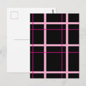 Cool gestreept patroon briefkaart (Voorkant / Achterkant)