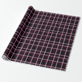 Cool gestreept patroon cadeaupapier (Uitgerold)