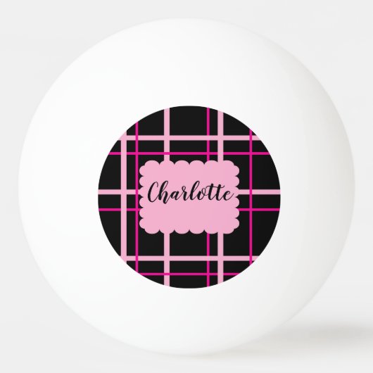 Cool gestreept patroon pingpongbal (Achterkant)