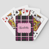 Cool gestreept patroon pokerkaarten (Achterkant)