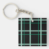Cool gestreept patroon sleutelhanger (Voorkant)