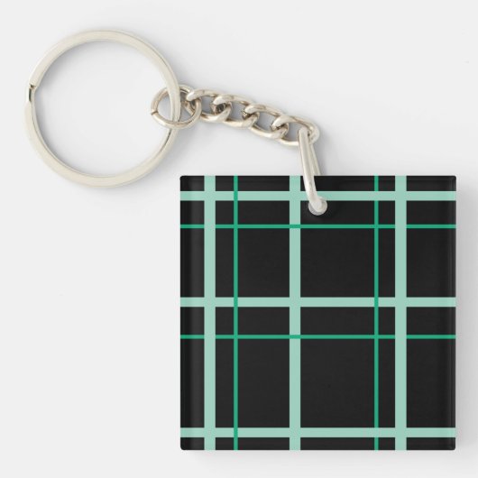 Cool gestreept patroon sleutelhanger (Voorkant)