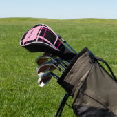 Cool gestreepte patroon golfheadcover (Insitu)