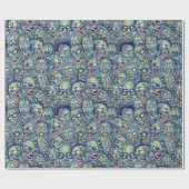 cool getileerd patroon van Halloween zombie Cadeaupapier (Vlak)