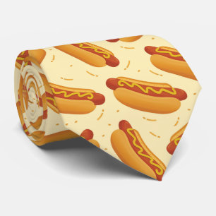 cool gevlekt hotdogpatroon stropdas