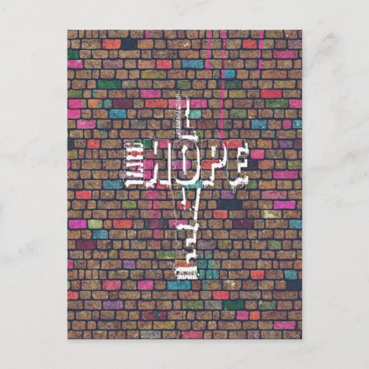 Cool geweldige Faith Love Hope graffiti tegenover  Briefkaart (Voorkant)