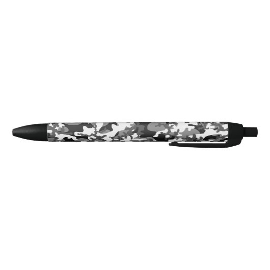 Cool & Geweldige grijs Camouflage Patroon Zwarte Inkt Pen (Bodem)