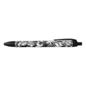 Cool & Geweldige grijs Camouflage Patroon Zwarte Inkt Pen (Bovenkant)