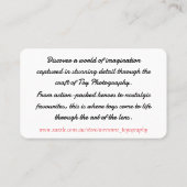 Cool Geweldige Toyografie Visitekaartje (Achterkant)