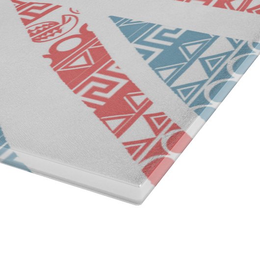 Cool geweldige trendy Aztec U.K.Union Jack Flag Snijplank (Hoek)