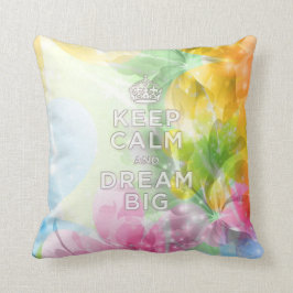 Cool geweldige trendy quote "Keep Calm and Dream B Kussen