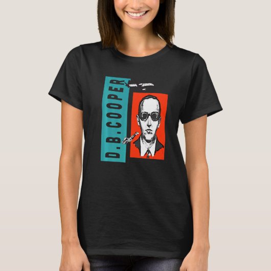 Cool Gezochte D B Cooper Sketch Cryptid Urban Lege T-shirt (Voorkant)
