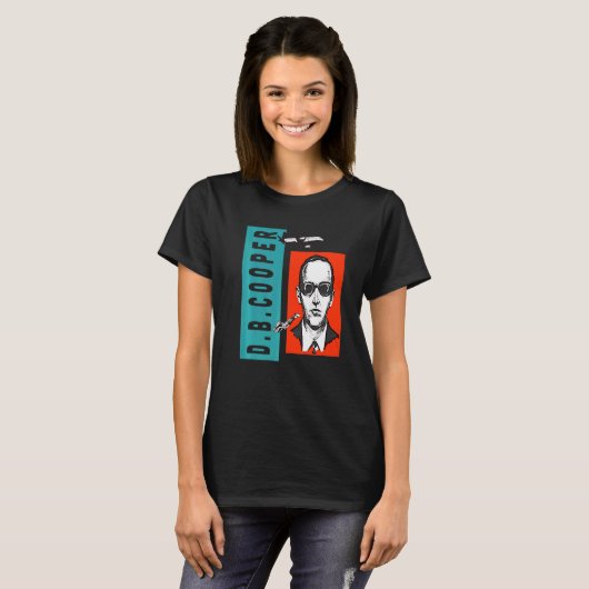Cool Gezochte D B Cooper Sketch Cryptid Urban Lege T-shirt (Voorkant volledig)