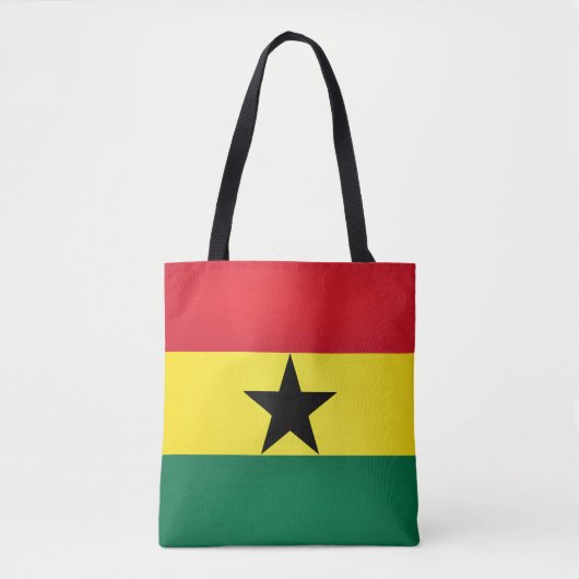 Cool Ghana Flag Mode Tote Bag (Voorkant)