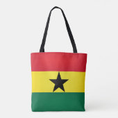 Cool Ghana Flag Mode Tote Bag (Achterkant)