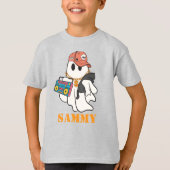 Cool Ghost DJ Personalized T-shirt (Voorkant)
