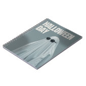 Cool Ghost Halloween-Notitieboek - Minimal Funny D Notitieboek (Linkerzijde)