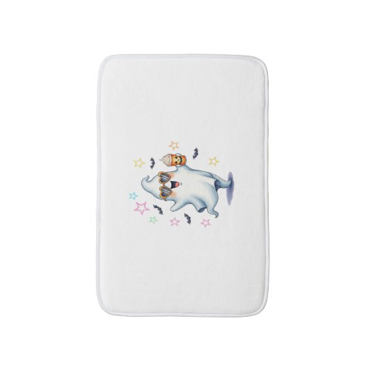 Cool Ghost Halloween vibes Badmat (Voorkant Verticaal)