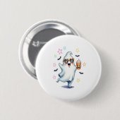 Cool Ghost Halloween vibes Ronde Button 5,7 Cm (Voorkant /achterkant)