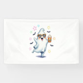 Cool Ghost Halloween vibes Spandoek (Horizontaal)