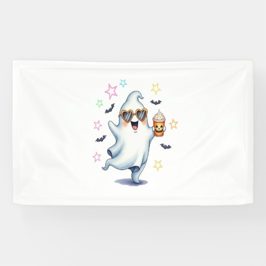 Cool Ghost Halloween vibes Spandoek (Horizontaal)