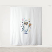 Cool Ghost Halloween vibes Wandkleed (Voorkant)