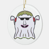 Cool Ghost Keramisch Ornament (Links)