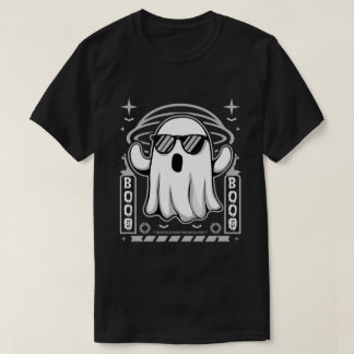 Cool Ghost Met Zonnebril Spooky Boo Halloween T-shirt