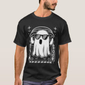 Cool Ghost Met Zonnebril Spooky Boo Halloween T-shirt (Voorkant)