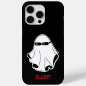 Cool Ghost met Zwarte Zonnebril Case-Mate iPhone Case (Achterkant)