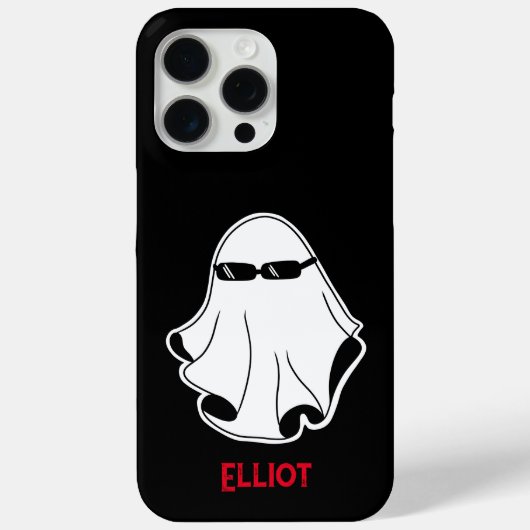 Cool Ghost met Zwarte Zonnebril  Case-Mate iPhone Case (Achterkant)