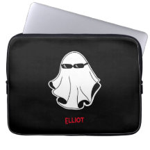 Cool Ghost met zwarte zonnebril iPad Smart Hoesje