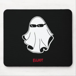 Cool Ghost met zwarte zonnebril iPad Smart Hoesje Muismat
