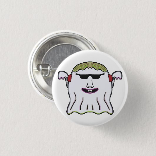Cool Ghost Ronde Button 3,2 Cm (Voorkant /achterkant)