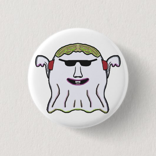 Cool Ghost Ronde Button 3,2 Cm (Voorkant)