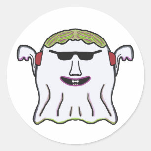 Cool Ghost Ronde Sticker