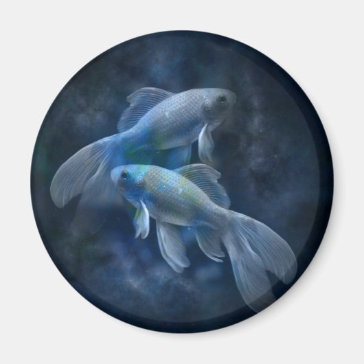 Cool Ghostly Goldfish Magneet (Voorkant)