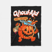 Cool Ghoul Aid Funny Ghoul Pumpkin Cute Meme Hallo Fleece Deken (Voorkant)