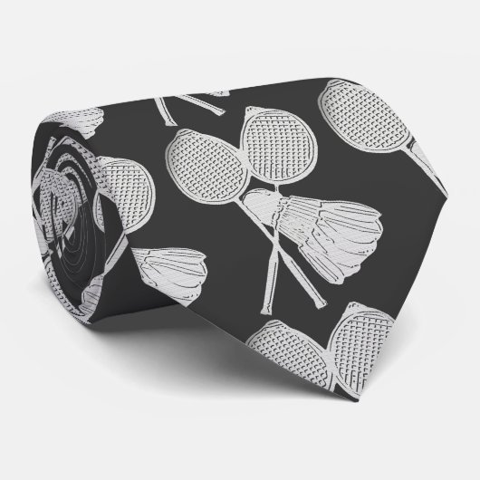 Cool Gift voor Badminton-spelers Stropdas (Opgerold)