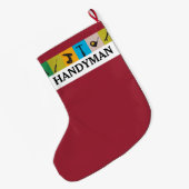 Cool Gift voor hem! Gereedschap Reparatiehandyman Grote Kerstsok (Achterkant (Hangend))