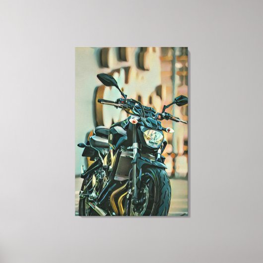 Cool giften voor motorrijders canvas afdruk (Voorkant)