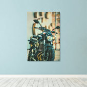 Cool giften voor motorrijders canvas afdruk (Insitu (Houten vloer))